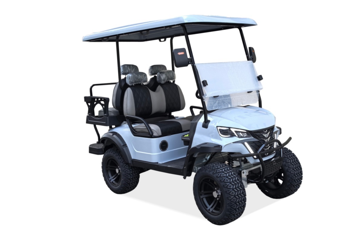Lifted 4 seater golf carts light Silver